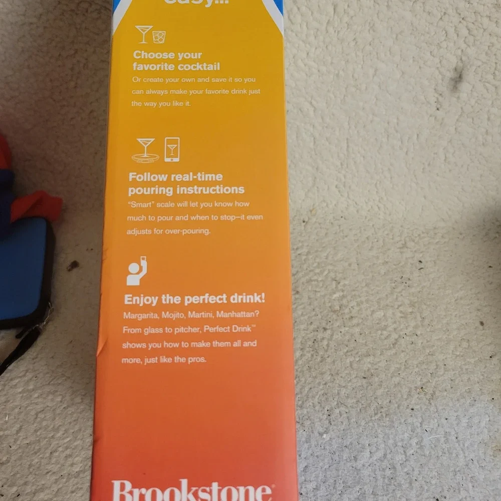 Brookstone Perfect Drink Smart Bartending Scale System Silver LIKE NEW App-Sync